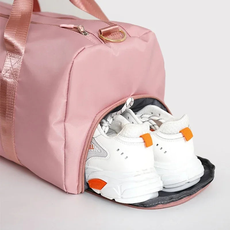 Women's Duffel Bag with Shoe Compartment