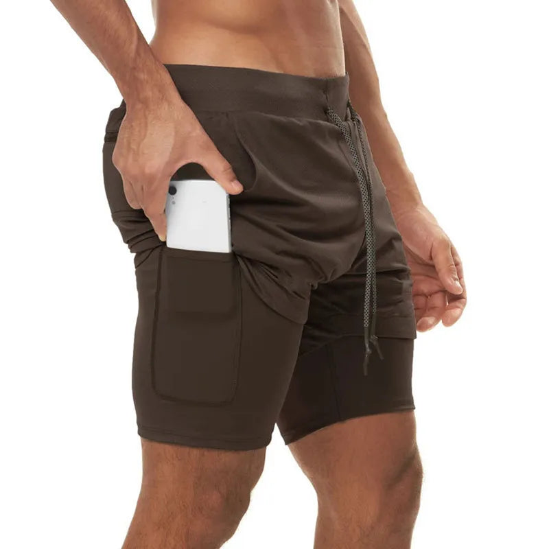 Men's 2-in-1 Performance Fitness Shorts