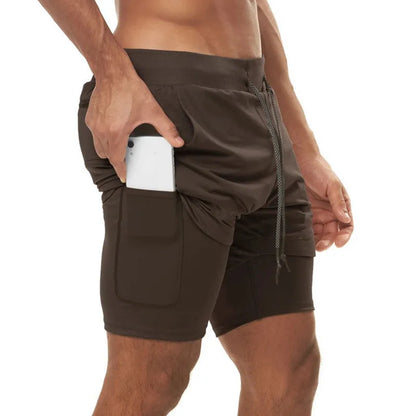 Men's 2-in-1 Performance Fitness Shorts