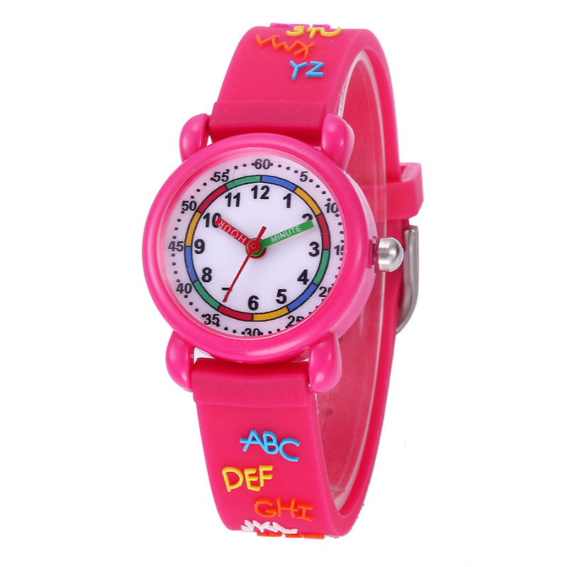 Time to Shine: The Whimsical World Kids' Learning Quartz Movement Watch
