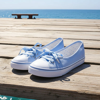 The "Everyday Muse" Low-Top Lace Up Canvas  Shoes: Effortless Chic