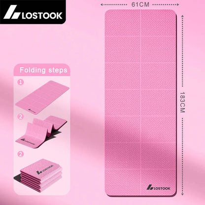 The Foldable TPE Travel Yoga Mat | Non-Slip Exercise Mat