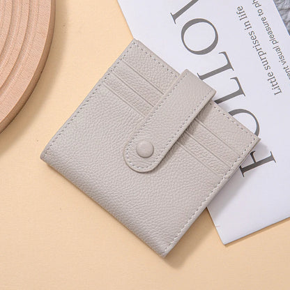 Women's Top-Grain Leather RFID Wallet | Ultra-Thin Mini Purse & Card Holder