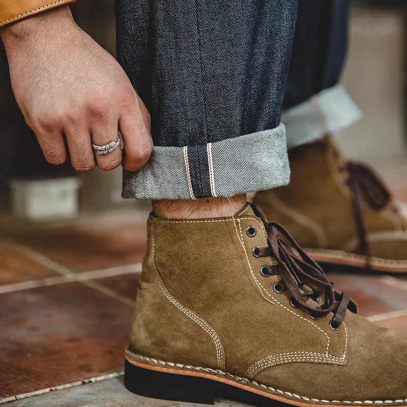 MADEN Slim Fit Straight Leg Jeans | "The Workwear" Original Selvedge Raw Rigid Denim