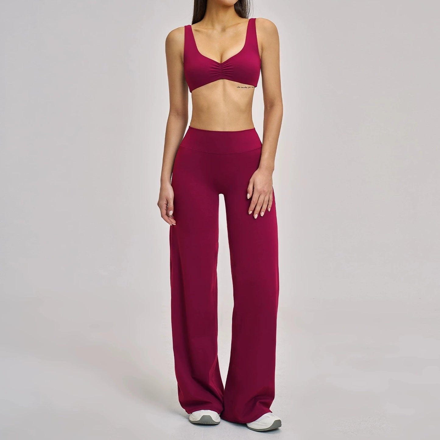 The Aura Ribbed Seamless Sports Yoga Set