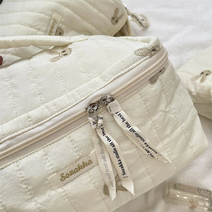 Quilted Cosmetic Bag