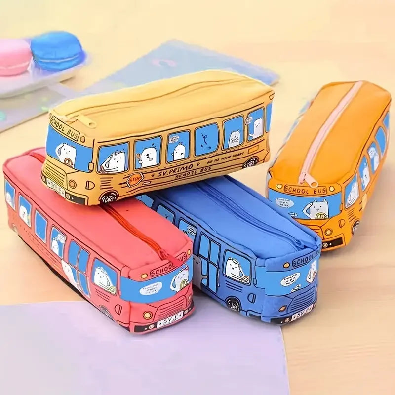 Wheels of Wonder: The Ultimate School Bus Pencil Case