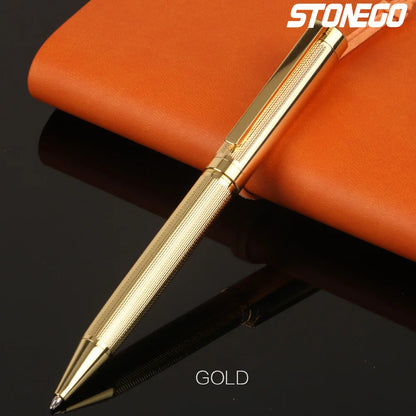Elevate Every Signature: The STONEGO Executive Crest Rollerball Pen