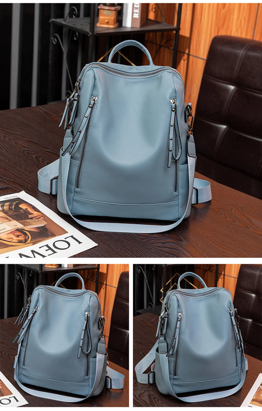 Women's Genuine Leather Backpack