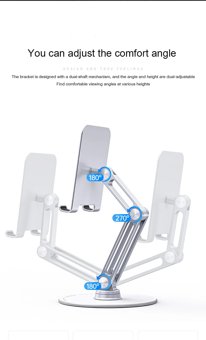 The Orbit 360 | Precision-Engineered Desktop Command Center Mobile Tablet iPhone iPad Stand