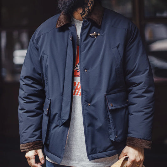 Men's Vintage REPRODUCTION Hunting Jacket | Corduroy Collar Barn Coat for Men