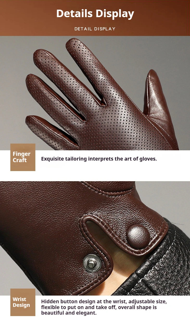 Men's Genuine Leather Gloves for Men