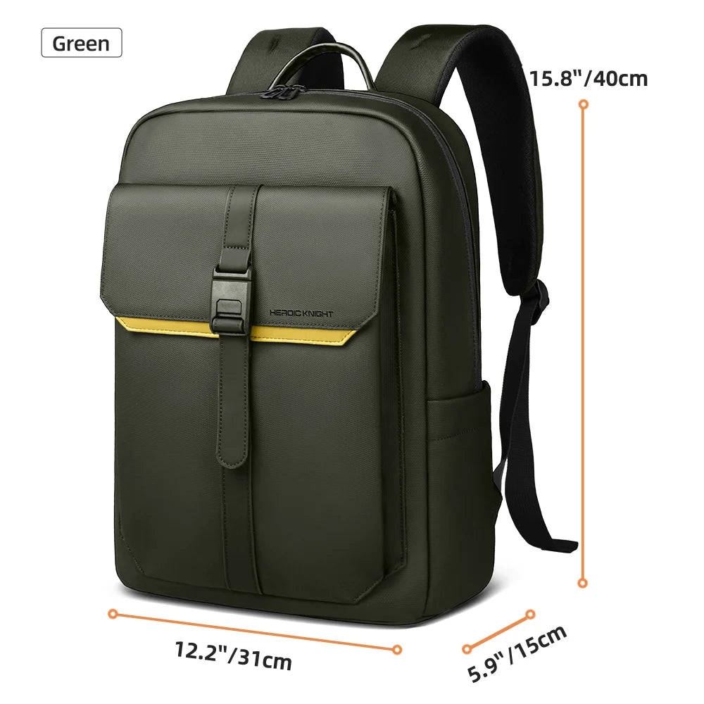 The Modern Commuter: HEROIC KNIGHT Flap Laptop Backpack