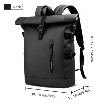 The Vanguard Rolltop Backpack: Where Urban Utility Meets Sculpted Minimalism