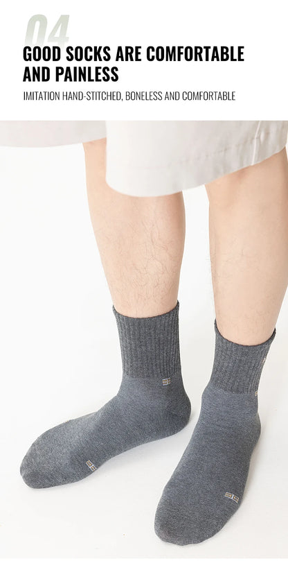 MiiOW Pure Cotton Crew Socks (5 Pairs)