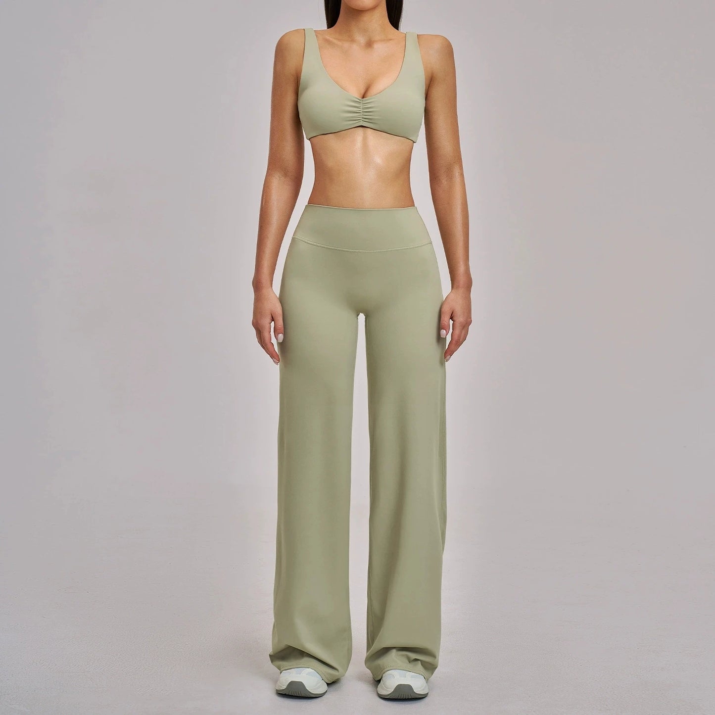 The Aura Ribbed Seamless Sports Yoga Set
