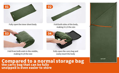 Cozy Chic: The MAPLEAF Fleece Sleeping Bag Cocoon