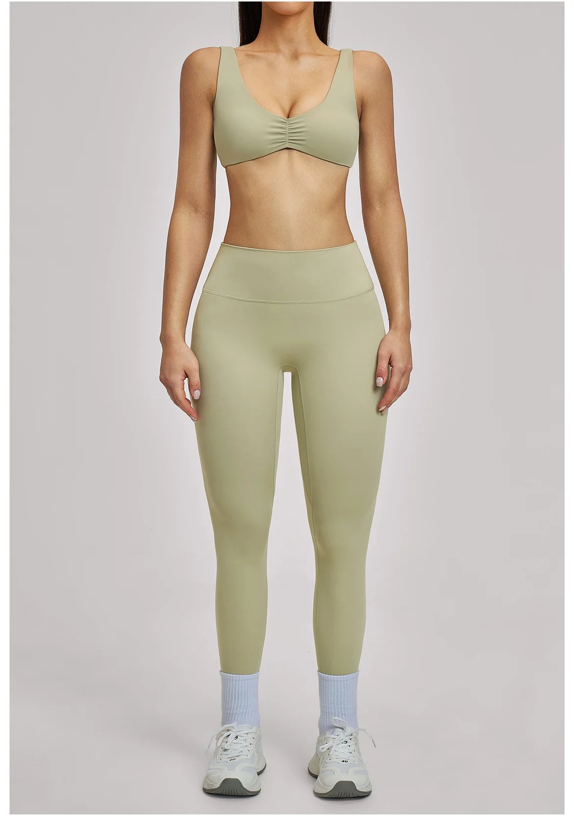 The Aura Ribbed Seamless Sports Yoga Set