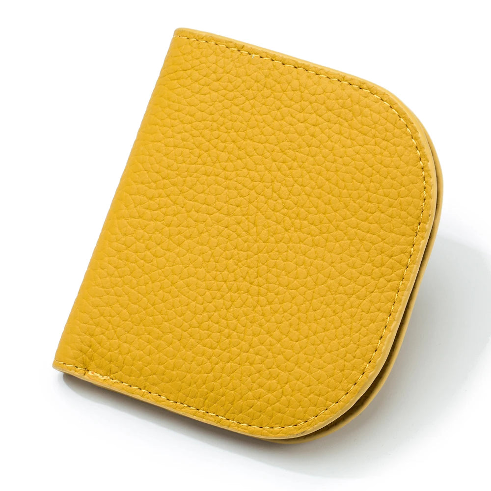 The Essential Curve: Top Grain Leather Mini Wallet