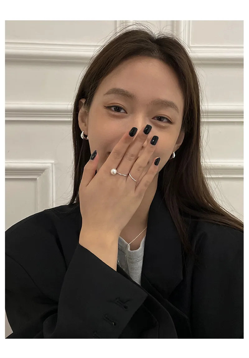 Ear Hoop Earrings in Sterling Silver