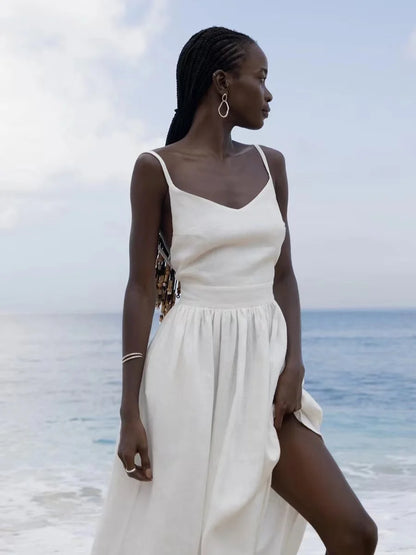 Sunset Solstice Cotton Maxi Dress | 100% Cotton