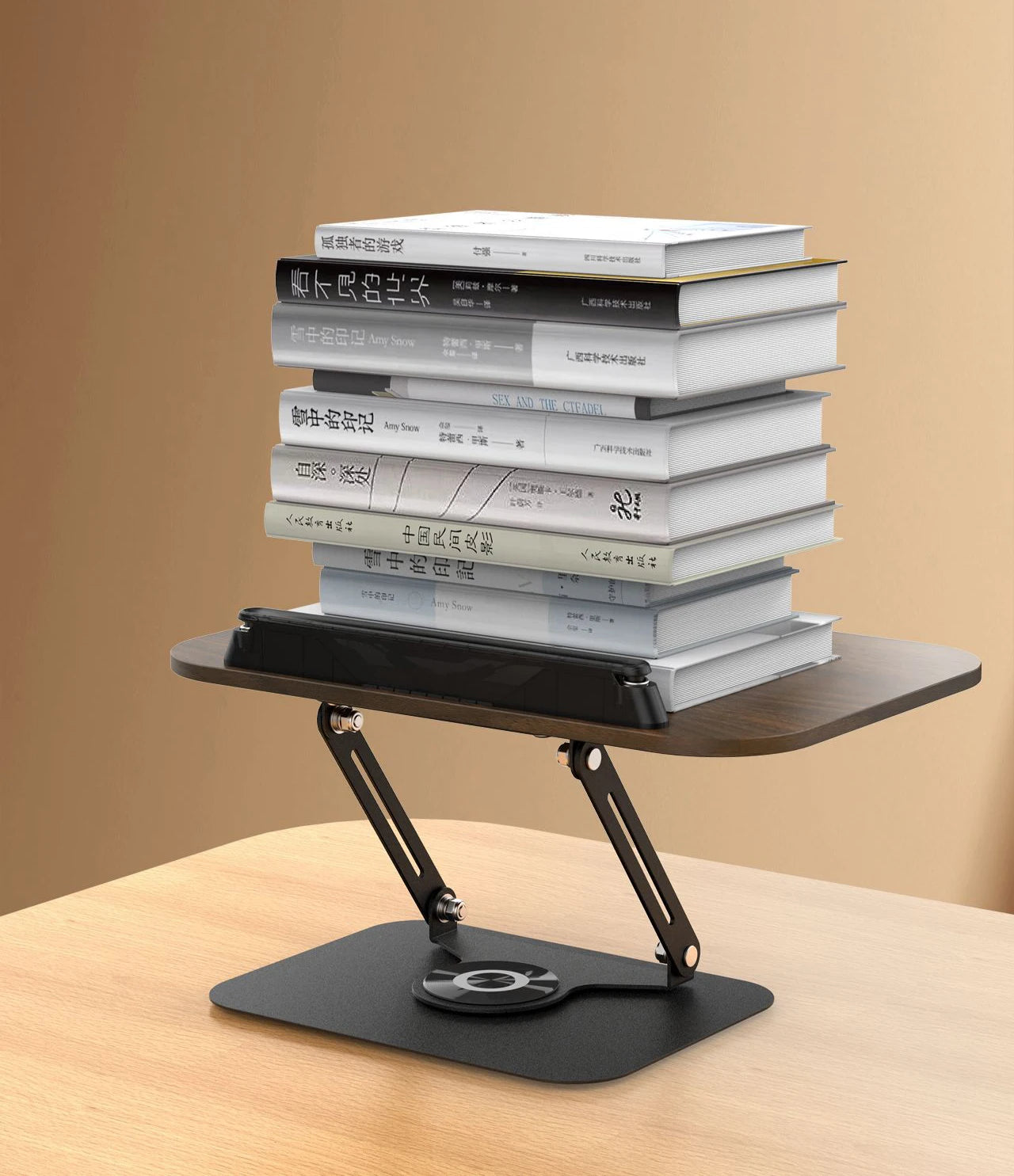 Elevate Your View: The 360° Desktop Curator Book | iPad | Tablet | Laptop Stand