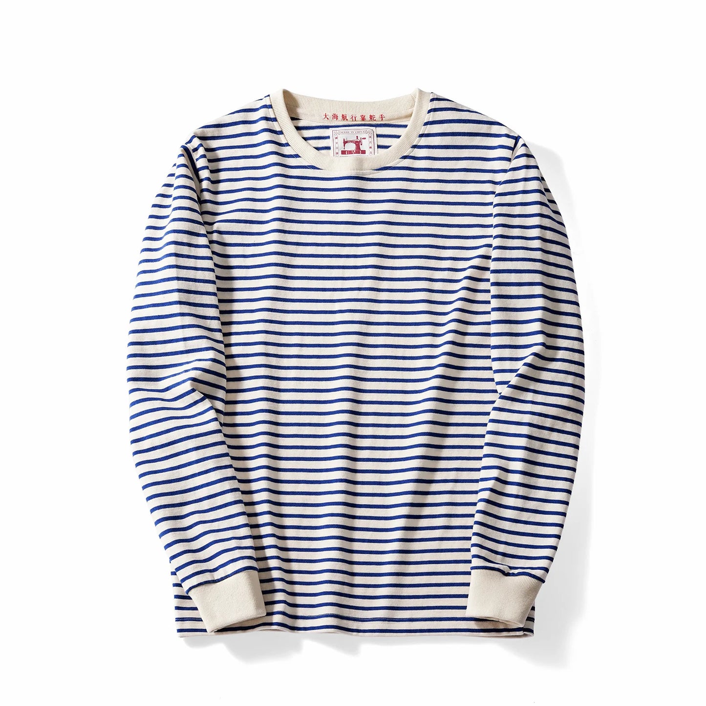 Originals 300g Heavyweight crew neck striped sweatshirt