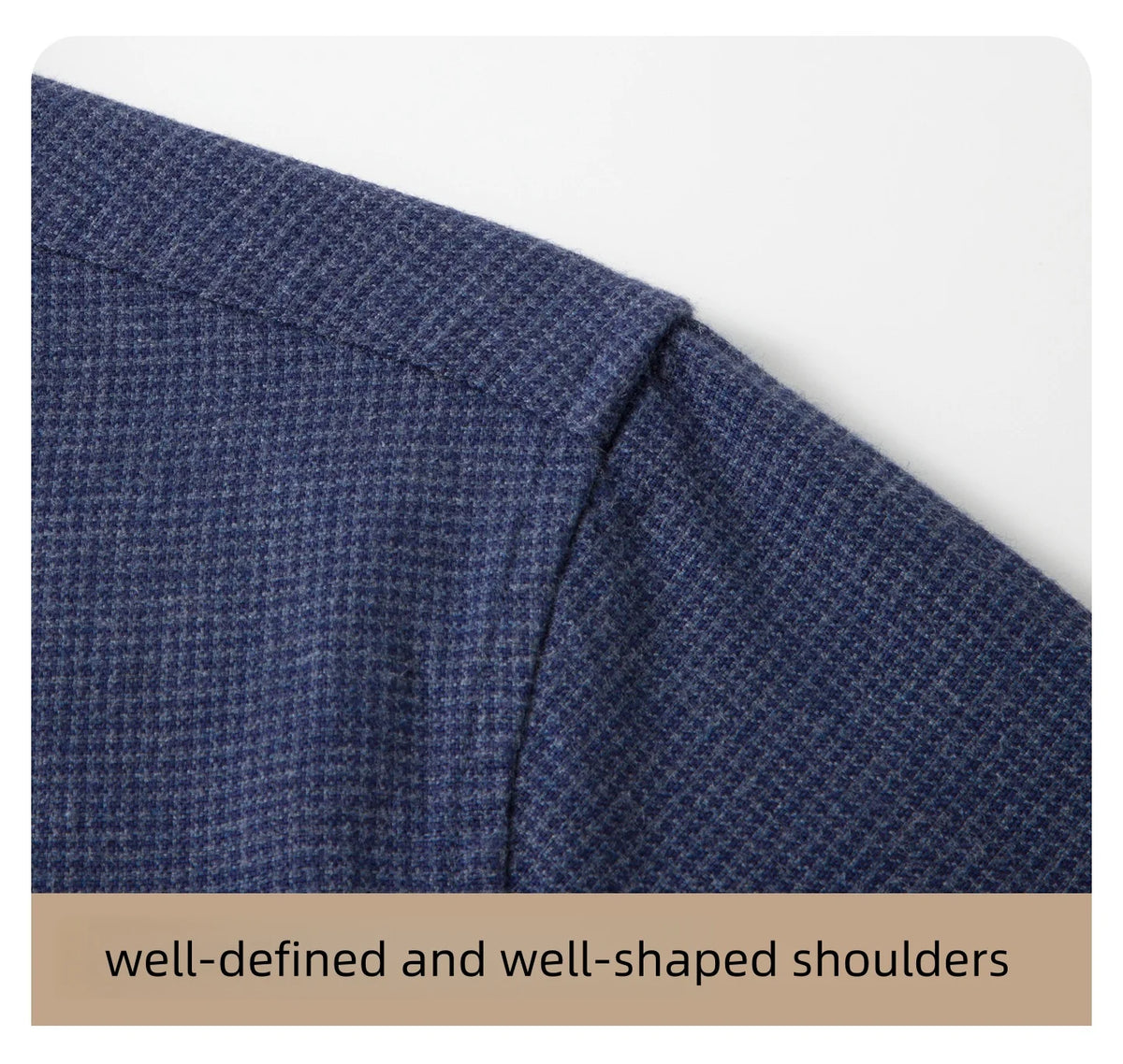 The Modernist Brushed Houndstooth Overshirt | Smart Casual Thermal Wool Blend