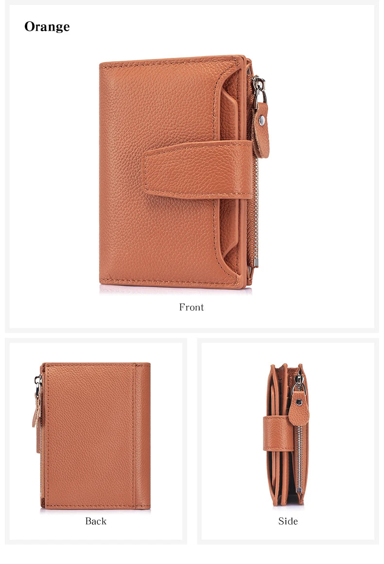 Women's Existentialist Compact RFID Wallet  | Top Grain Leather