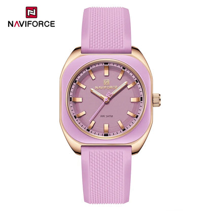 The Naviforce Polygon Women's Watch: Sculpted Simplicity for the Modern Wardrobe