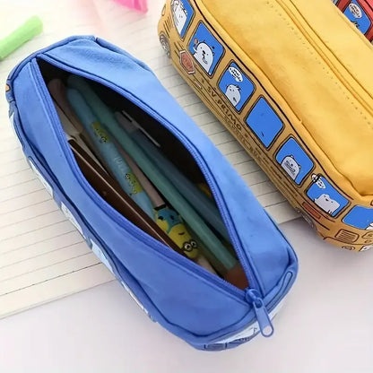 Wheels of Wonder: The Ultimate School Bus Pencil Case