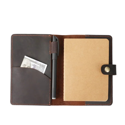 The Nomad’s Daily Anchor | Genuine Leather Pocket Journal Cover