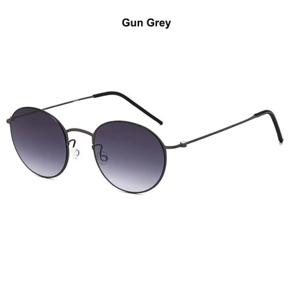Elevate Your Vision: The Screwless Titanium Retro Rounds Sunglasses