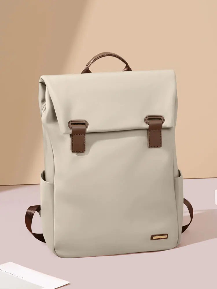 Minimalist Women's Laptop Backpack - Waterproof, Anti-Theft, & Elegant School/Work Daypack