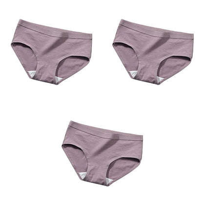 The Bauhaus Rhythm Set | Minimalist Mid-Rise Women's Cotton Briefs (3-Pack)