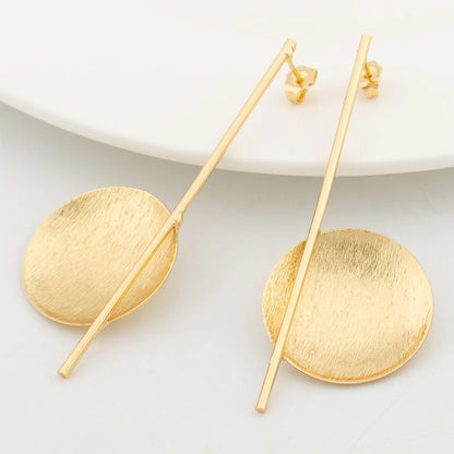 Geometric Round jewellery Set 18K Gold colour