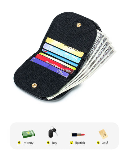 The Essential Curve: Top Grain Leather Mini Wallet