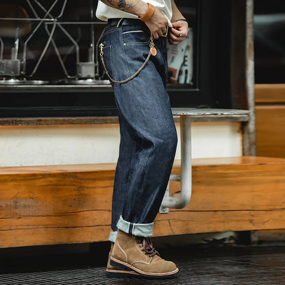 MADEN Slim Fit Straight Leg Jeans | "The Workwear" Original Selvedge Raw Rigid Denim