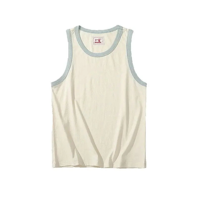 Men's Ringer Tank: Undyed Comfort Meets Retro Contrast