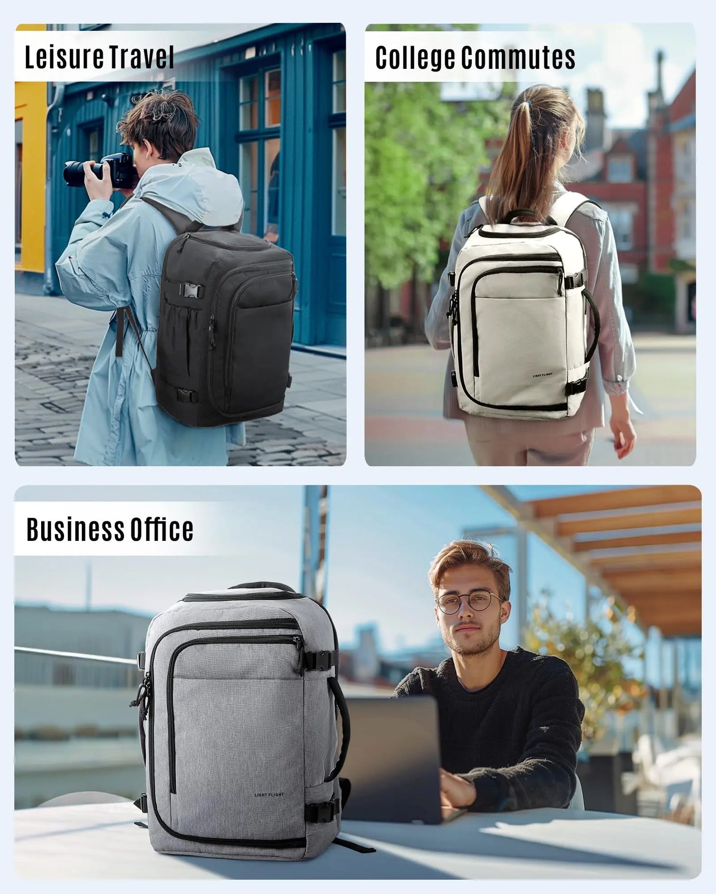 The Urban Nomad: LIGHT FLIGHT Carry-On Travel Backpack