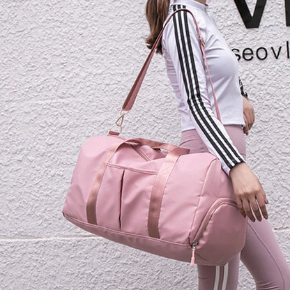 Women's Duffel Bag with Shoe Compartment