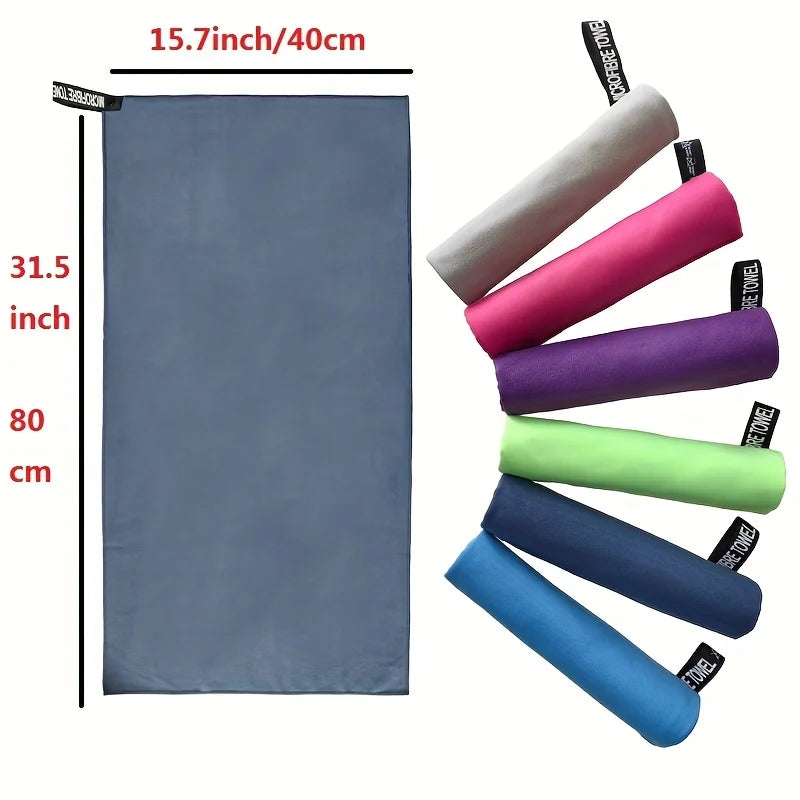 Ultra-Absorbent Microfibre Gym Towel | Quick-Drying Sports & Travel Gear