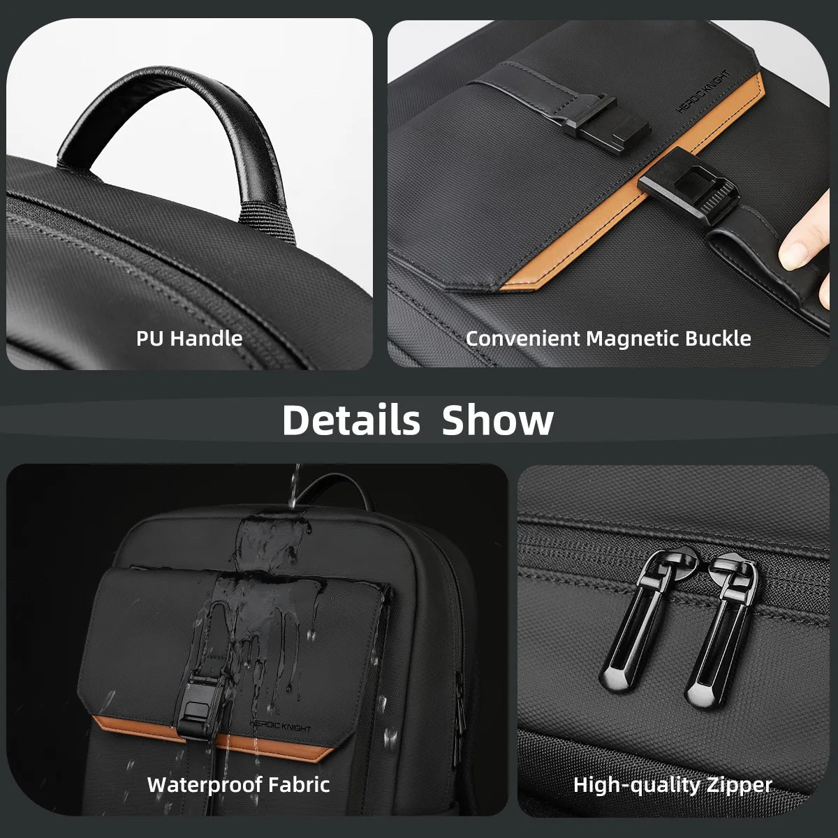 The Modern Commuter: HEROIC KNIGHT Flap Laptop Backpack