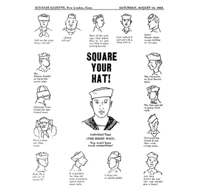 The Sea Dog's Crown: Authentic Vintage Men's US Navy-Style Sailor Cap