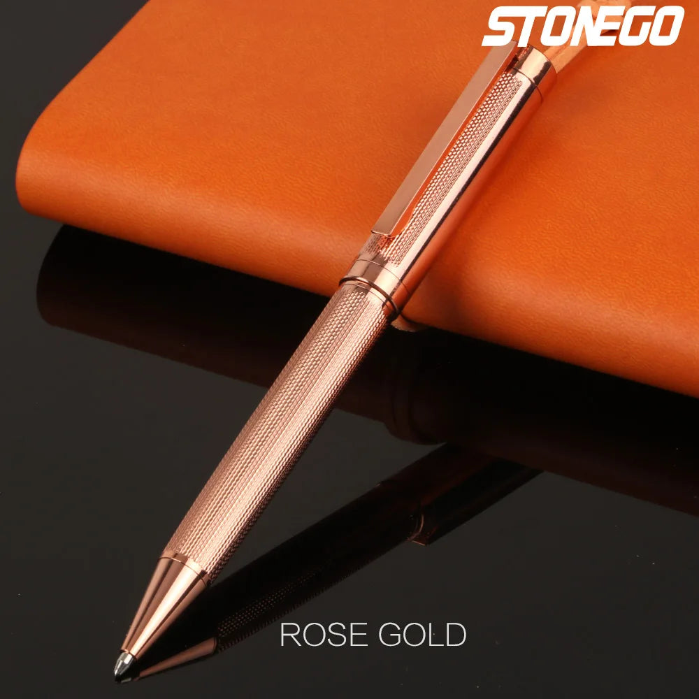 Elevate Every Signature: The STONEGO Executive Crest Rollerball Pen