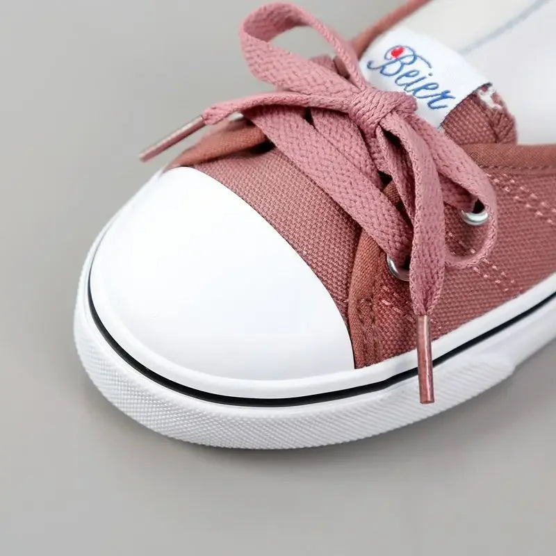 The "Everyday Muse" Low-Top Lace Up Canvas  Shoes: Effortless Chic