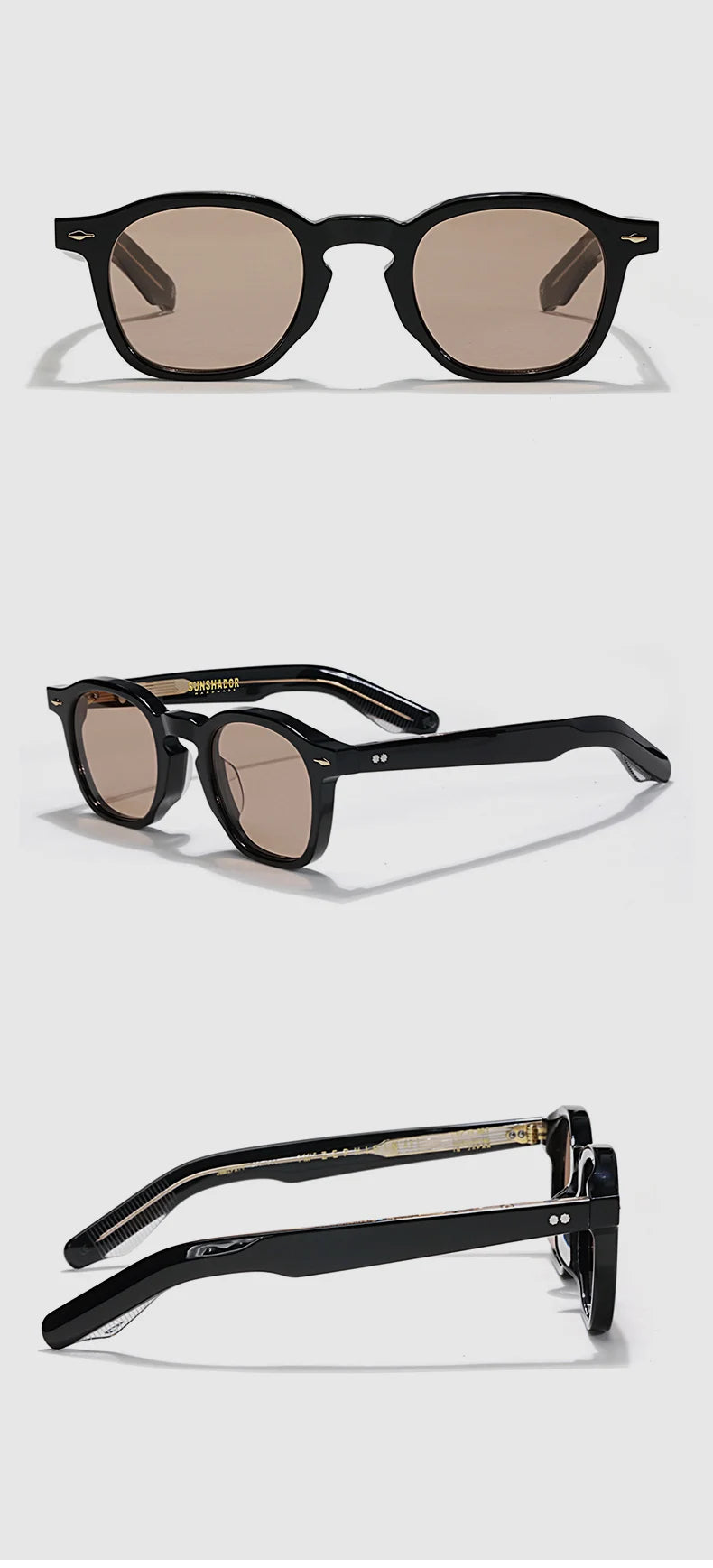 Handmade Round Frame Acetate Sunglasses | Premium Quality Men's & Women's UV400