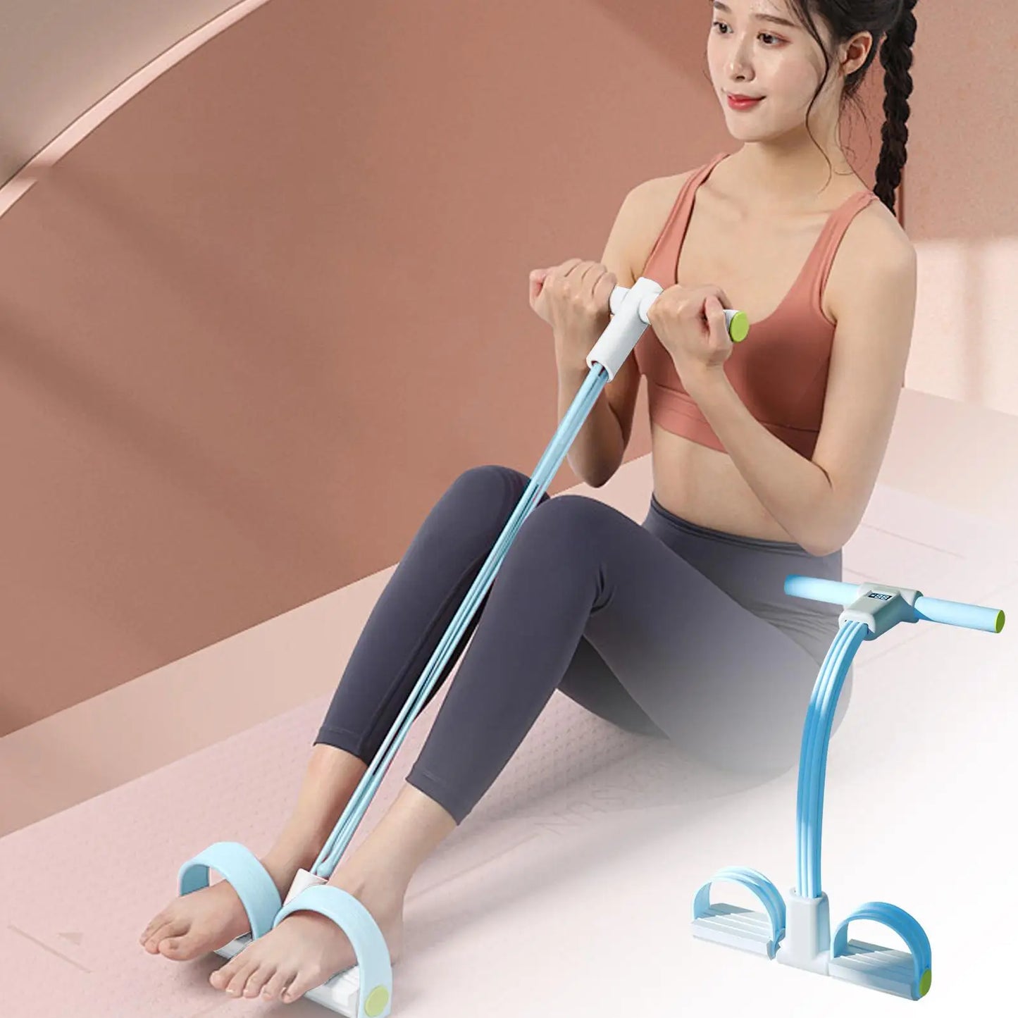 The Bauhaus 6-Tube Sculpting Resistance Band with Intelligent LED Tracking