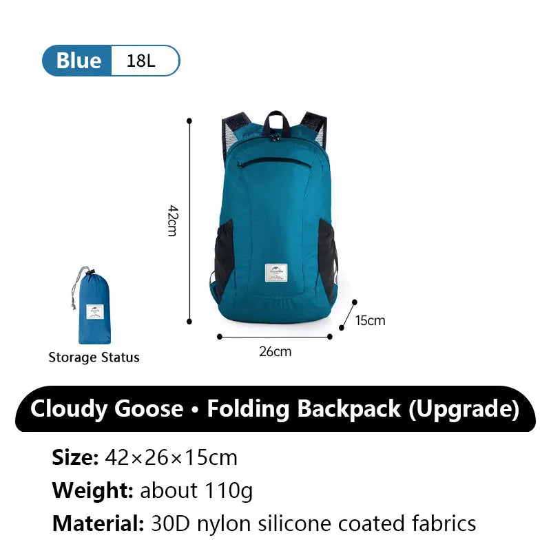 Naturehike Cloudy Goose Ultralight Pack-A-Bag Folding 30L Backpack: Freedom Unfolded