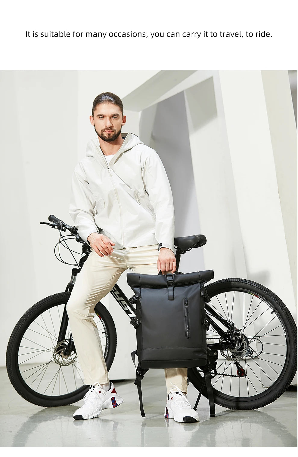 The Vanguard Rolltop Backpack: Where Urban Utility Meets Sculpted Minimalism